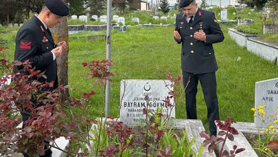 Vefa örneği: Düzce İl Jandarma Komutanlığı şehidini unutmadı
