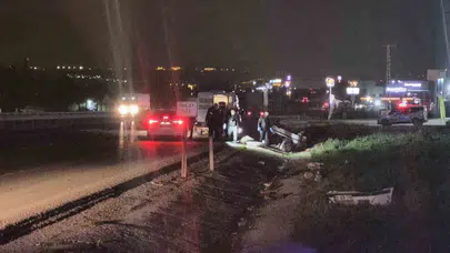 Ankara'da feci kaza: Kontrolden çıkan otomobil takla attı, 1 kişi yaşamını yitirdi