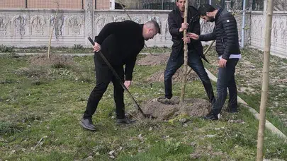 Patnos’ta yeşil seferberlik: RAM personeli fidanları toprakla buluşturdu