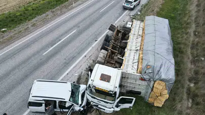 Afyonkarahisar’da ucuz atlatılan kaza: Tankerin boş olması olası bir felaketi önledi