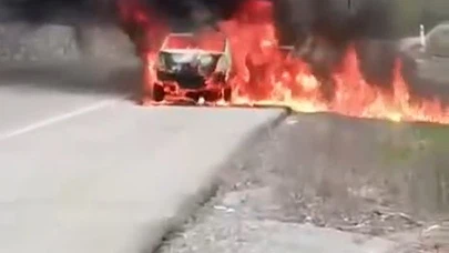 Fren arızası deyip geçmeyin! Otomobil dakikalar içinde küle döndü
