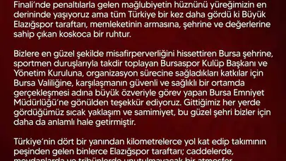 Elazığspor’dan duygusal veda: 1. Lig kapısından dönen bordo-beyazlılarda hedef yeniden ayağa kalkmak