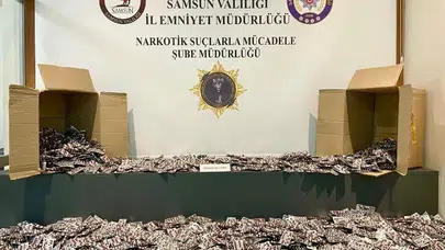 Samsun'da zehir tacirlerine ağır darbe: Binlerce hap ele geçirildi