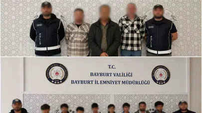 Bayburt'ta kaçakçılık operasyonu: Şebeke çökertildi, 8 göçmen yakalandı