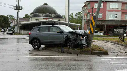 Düğün yolculuğu kabusa döndü: Samsun’da zincirleme kaza ucuz atlatıldı