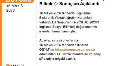 Akademik kariyer yolunda kritik viraj: e-YÖKDİL sonuçları erişime açıldı