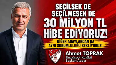 Elazığspor’da tarihi çağrı: Adaylardan 30 milyonluk gövde gösterisi bekliyor