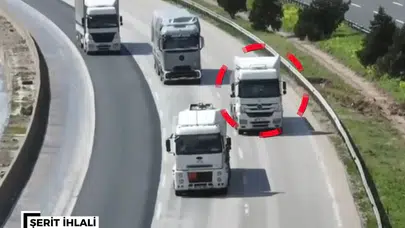 Gaziantep yollarında havadan sıkı takip: Kural tanımayan binlerce sürücüye ağır fatura