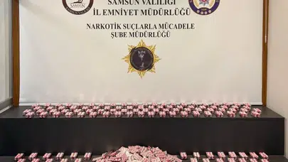 Samsun'da zehir tacirlerine ağır darbe: 11 bin 704 hapla yakayı ele verdi