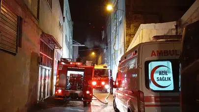 Bursa'da gece yarısı dehşeti: Tekstil atölyesi alevlere teslim oldu