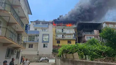 Aydın’da korkutan alevler: Çatı katı bir anda tutuştu