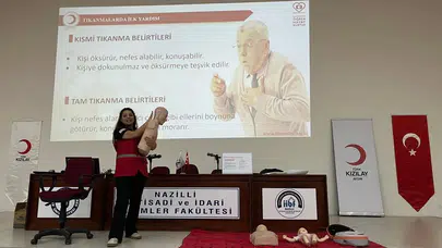 Geleceğin yöneticileri Kızılay ile buluştu: Gençlere afet ve yaşam dersi