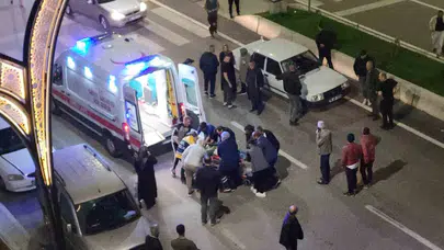 Karabük'te gece yarısı korku dolu anlar: Yaya geçidinde can pazarı