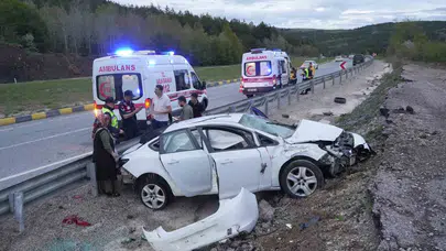 Bayram yolculuğu kabusa döndü: Aile faciasının eşiğinden dönüldü