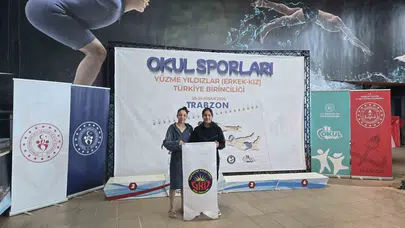 Havuzun altın kızları Trabzon’dan madalyalarla döndü: Kont kardeşler Gaziantep’in gururu oldu