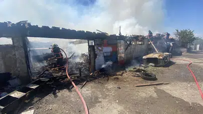 Çankırı’da korkutan yangın: Germece köyünde bir yuva dakikalar içinde yok oldu