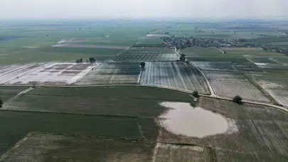 Adana’da doğa felaketi: Bir saatlik yağış binlerce dönüm tarlayı göle çevirdi