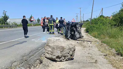 Bayram yolculuğu kabusa döndü: Ankaragücü'nün genç yıldızı ve ailesi kaza geçirdi