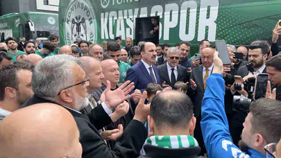 Konyaspor’da kupa heyecanı: Antalya yolculuğu meşalelerle başladı