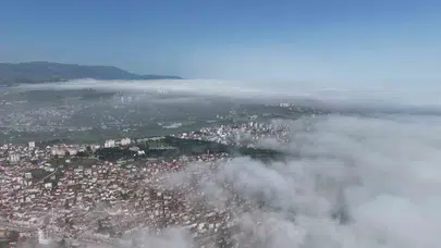 Samsun'da masalsı sabah: Şehir beyaz bir örtünün altına gizlendi