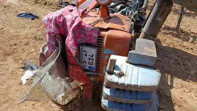 Bağ bozumu yolculuğu acı bitti: Traktör kazası karı kocayı ayırdı