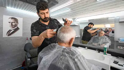 Mersin’de bayram hazırlığı ayağa geldi: Kuaför salonu olmayan köylerde yüzler gülüyor