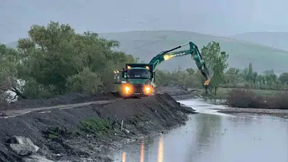 Erzincan’da taşkın nöbeti: Karasu Nehri’nde dev koruma kalkanı