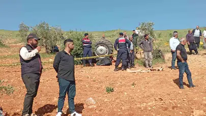 Tarlada acı son: Fıstık bahçesini süren çiftçi traktörün altında kalarak can verdi