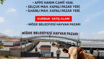Niğde'de Kurban Bayramı mesaisi: Kesim noktaları ve kurallar belli oldu