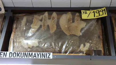 Sivas’ta Zaman Durdu: 35 Yıllık Bal Çerçeveleri Görenleri Hayrete Düşürüyor