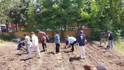Ekran başından doğaya: Çocuklar kendi bahçelerini kurdu