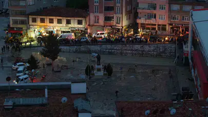 Samsun'da kabus dolu saatler: Havza'yı vuran sel felaketi havadan görüntülendi