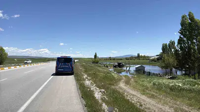Bayram dönüşü kabusa döndü: Şarampole uçan otomobilde can pazarı
