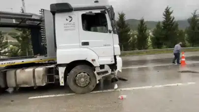 Osmaniye’de yürekleri ağza getiren kaza: Tırın boş olması faciayı önledi