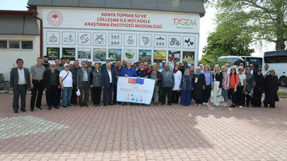 İklim krizine karşı dev iş birliği: Eskişehirli üreticiler Konya’da sahaya indi