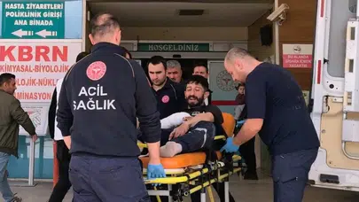 İnegöl'de korkunç kaza: Demir keserken fırlayan parça dehşet saçtı