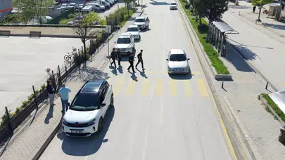 Bozüyük semalarında sıkı takip: Emniyetten havadan denetim operasyonu