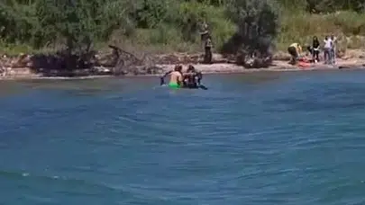 Gelibolu’da korku dolu anlar: Denizde kaybolan genç için zamana karşı yarış