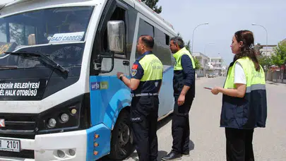 Sıcak havalar bastırmadan düğmeye basıldı: Şanlıurfa'da toplu taşımaya sıkı denetim