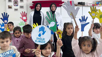 Minik ellerde büyük farkındalık: Kahta’da sağlık seferberliği
