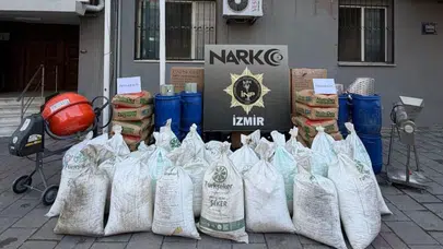 İzmir merkezli dev operasyon: Zehir tacirlerinin üretim üssü çökertildi