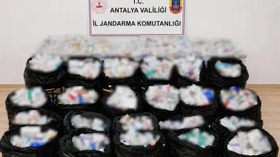 Gazipaşa'da zehir tacirlerine büyük darbe: 164 bin hapla yakalandılar