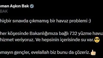 Marmaris’te havuz krizi: Bakan Bak’tan belediyeye sert tepki