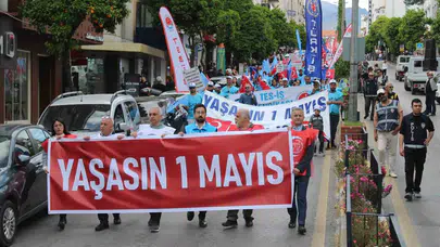 Aydın sokaklarında 1 Mayıs coşkusu: Binler emek ve alın teri için yürüdü