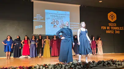 Yeşilçam’ın büyülü dünyası Düzce’de yeniden hayat buldu: Genç tasarımcılar podyumda devleşti