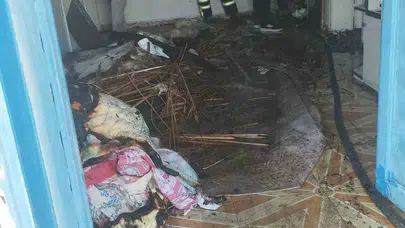 Birecik’te korku dolu anlar: Bir ailenin yuvası küle döndü