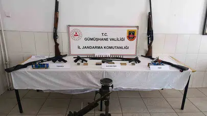 Gümüşhane’de yasa dışı silah atölyesine baskın: 9 gözaltı
