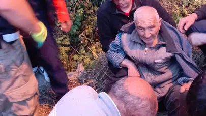 Ordu’da korku dolu bekleyiş mutlu bitti: Ormanda bulunan yaşlı adam hayata tutundu