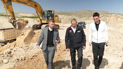 Darende’nin yeni sosyal nefes alanı şekilleniyor: Başkan Bozkurt şantiyeye indi