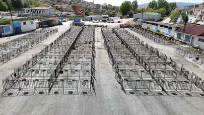 Bozüyük’te bayram hazırlığı: Kurbanlık satış alanları görücüye çıktı